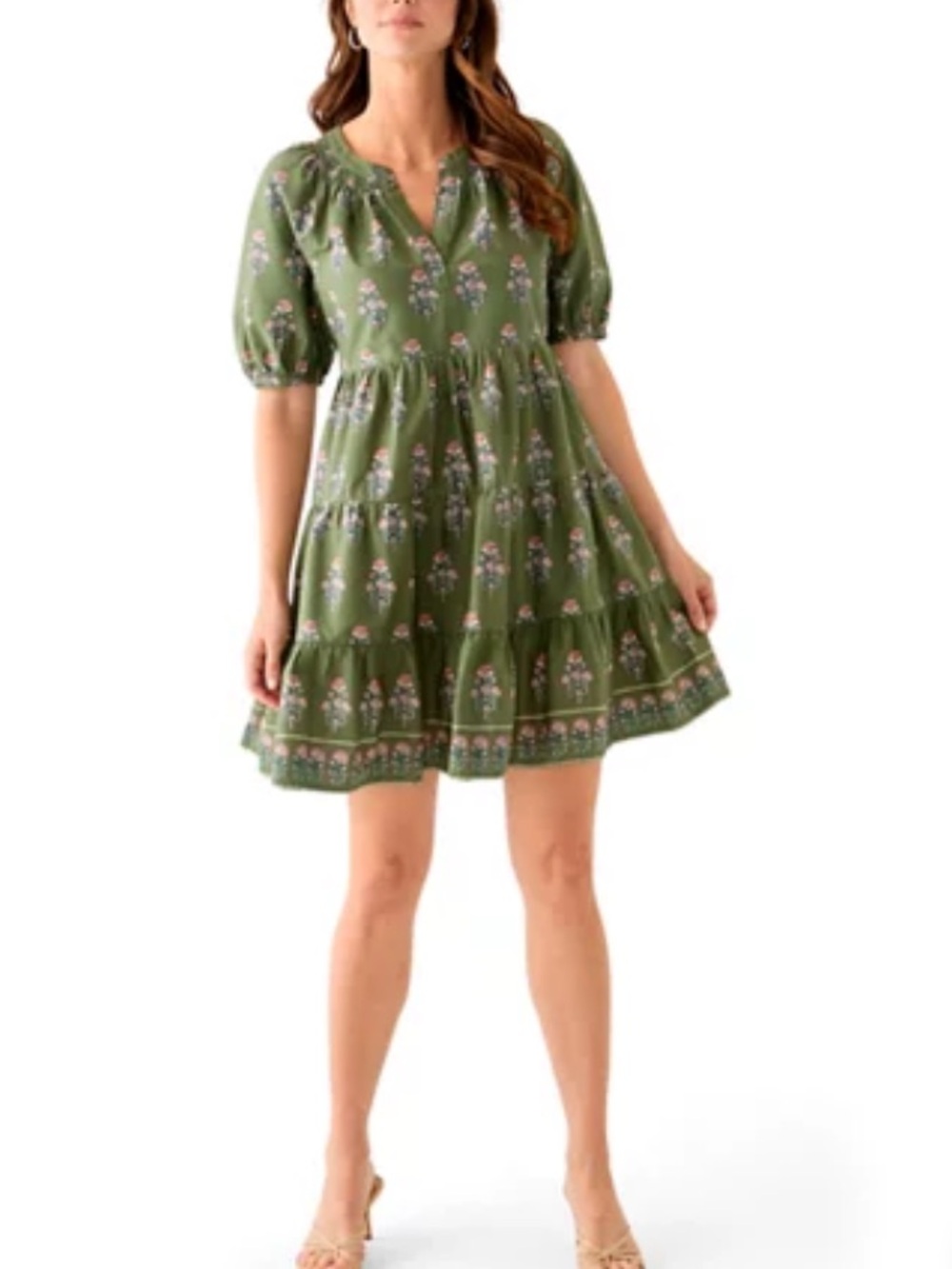 Crown & Ivy Floral Patchwork Maxi Dress Boho Peasant M